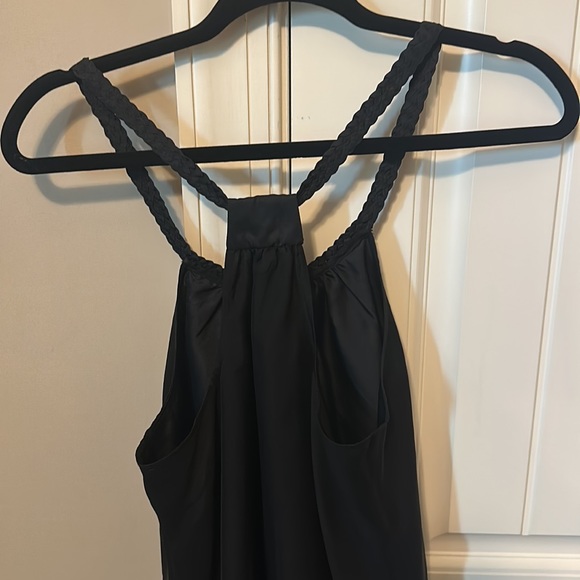 Cute Black Silk Halter Top - Picture 4 of 6